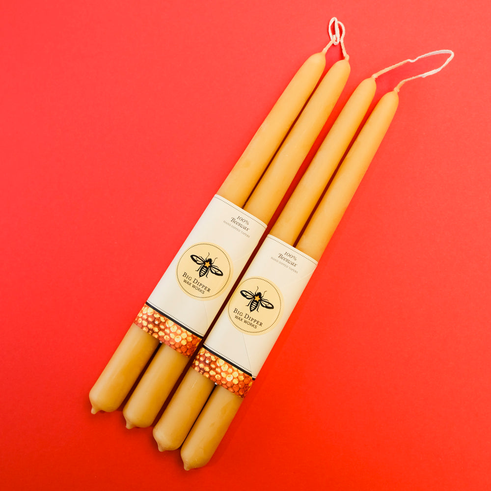 Beeswax Taper Candles