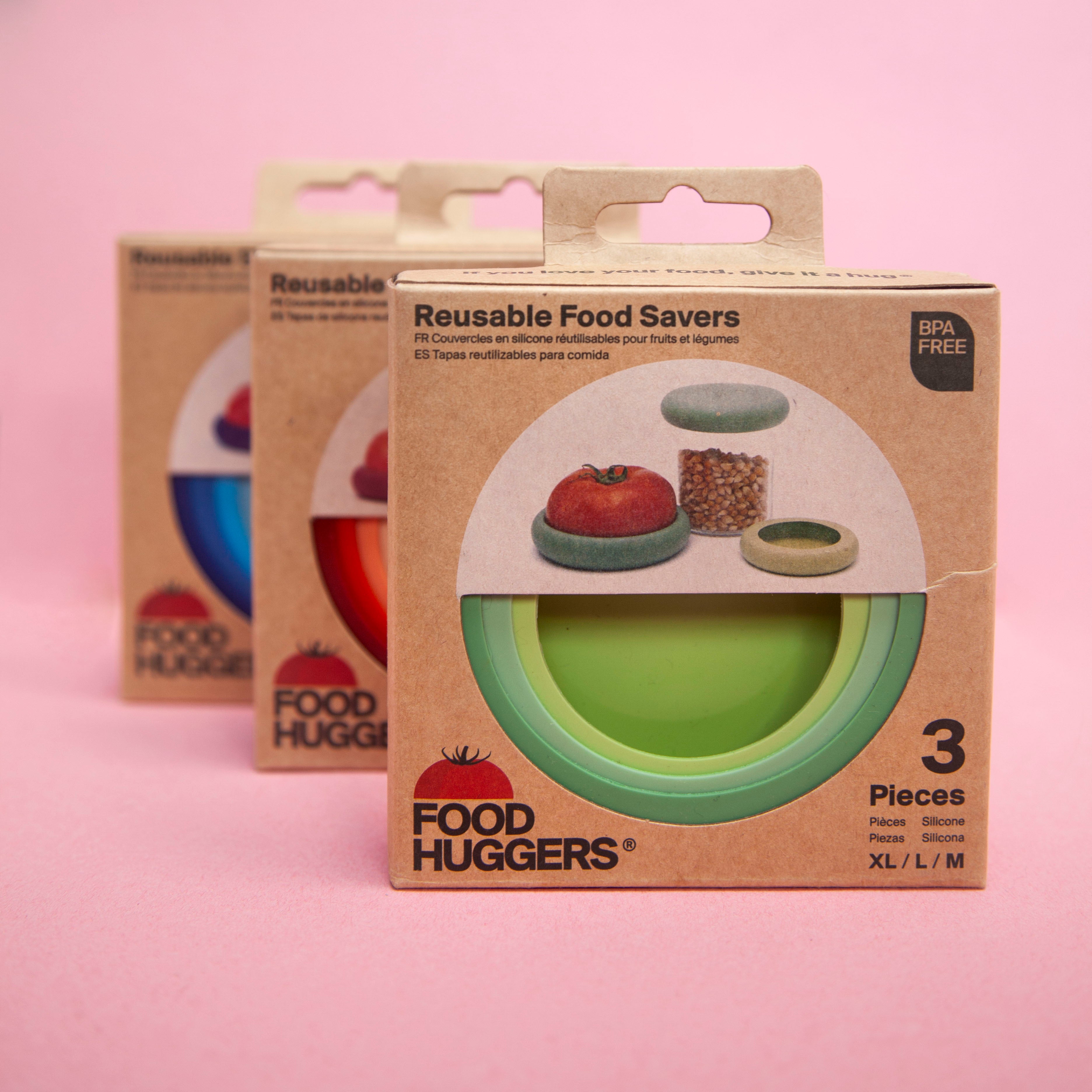 Reusable Silicone Food Huggers 5-Pack